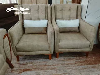  5 طقم كنب 7 مقاعد  خشب قراط