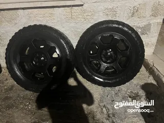  7 جنط فورد f150  لاريت كروم مدهون اسود بحالة الوكاله