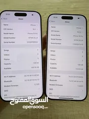  8 iPhone 16 pro.  128GB.  Battery 100%