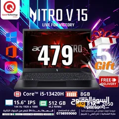  1 Laptop Nitro V15 Ci5-13  لابتوب نيترو كور اي 5 الجيل الثالث عشر