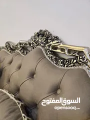  23 طقم كنب دمياطي  خشب زان قماش سليفا تحريف يدوي اعلى جودة من المصنع لبيتك