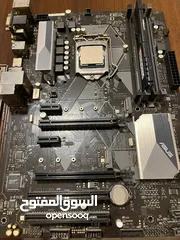  1 مجموعة قطع معالج i7 9700f + لوحة ام + رام + بور سبلاي 650 + تبريد