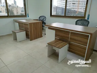  2 مكتب موظف مع جانبية وطاولة بسعر مميز