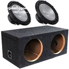  1 Subwoofer with amp kenwood full with box