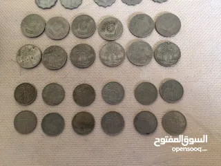  6 عملات معدنية مختلفة من دول مختلفة عربية و عالمية