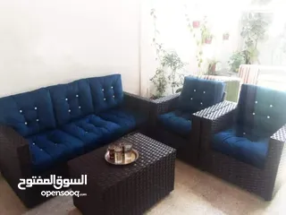  17 طقم رتان عرض خاص خمس مقاعد مع طاوله وسط فقط 115