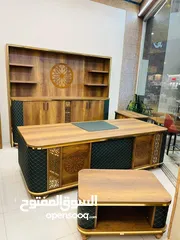  12 مكتب مدير ملكي قياس 240سم تصاميم مميزة بعدة الوان وقياسات حسب الطلب