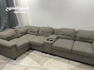  1 L-shaped sofa