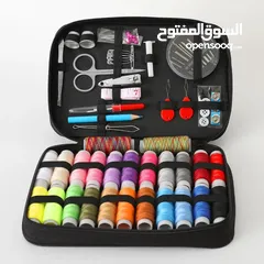  1 طقم خياطة مكون من 100 قطعة  مجموعة مستلزمات وإكسسوارات خياطة شاملة خيط بكل الالوان عدد 24 لون .
