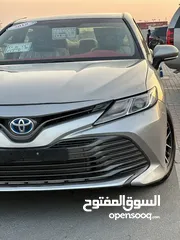  3 كامري خليجي موديل 2019نص فل رقم تنين الفئه LEضمان التصدير وتسجيل لون داخل احمر لون تتنيوم رنكات مثبت