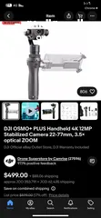  1 Dji Osmo+ Plus Handheld 4k 12mp Stabilize
