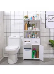  3 فوضى الحمام صارت من الماضي! ستاند الحمام العصري PVC – أناقة ونظام في قطعة وحدة!  تصميم أنيق