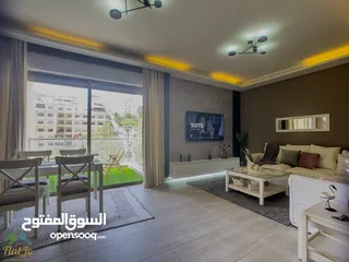  12 Brand New Furnished two bedroom apartment in Abdoun with Balcony شقة مفروشة غرفتين في عبدون جديدة