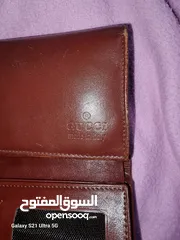  9 gucci wallet محفظه غوتشي نسائيه جلد اصلي للبيع