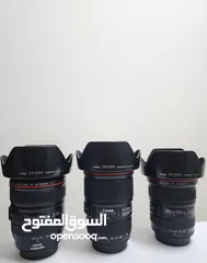  2 Canon Lenses 24-105 16-35 17-40 18-135 75-300  75-300 50 10 24-105