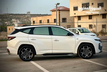  9 هونداي توسان  N-LINE  فل بدون فتحة  2x4 ///240Hp بنزين + كهرباء  2022/ ( Haybrid) 1600cc