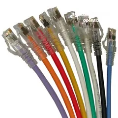  3 Network data cabinet, cat6 cables, cat6a, Fiber