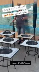  5 كانون الفحم الحجري على شكل مدور وشكل مربع