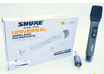  2 مايكرفون ماركة شور SHURE لاسلكي