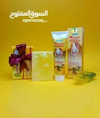  1 كريم سم النحل الأصلي 3 علب مع 3 صابون سم النحل هدية