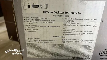 3 جديد غير مستخدم hp slim desktop للبيع بسعر حرق