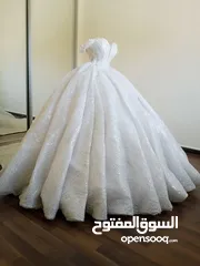  2 فستان عروس ملكي مع كامل ملحقاته
