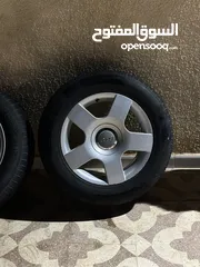  6 Audi Rims+tires In perfect condition/ جنطات اودي للبيع مع كوشوك