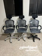  6 كرسي مكتب مميز مع مسند للراس مريح قابل للتعديل ودعم أسفل الظهر وكرسي كمبيوتر شبكي يتحمل اوزان