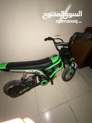  1 Children's Green 24v 350W RZ56 Ride-on Kids Motorized Dirt Bike