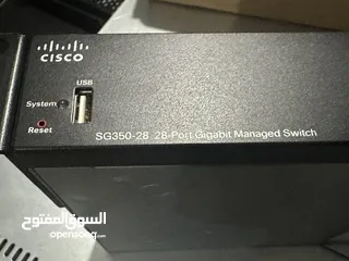  1 سويتشات cisco SG350 24port/10/100/1000 Managed switch