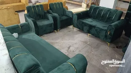  7 أطقم كنبايات جديد  ، متوفر بأي لون بتطلبه