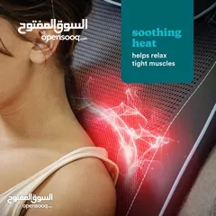  21 Total Recline Shiatsu Massage Cushion كرسي مساج متعدد الوضعيات، صناعة أمريكية.