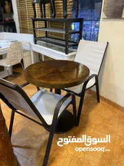  7 طاوله مع كراسي عدد 2 بسعر 60 و طاوله مع 6 كراسي بسعر160