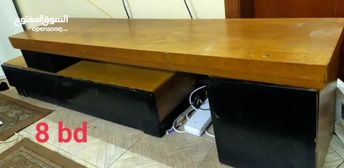  3 طاولة تليفزيون خشبية