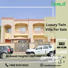  1 Luxury Twin Villa For Sale In AL Ansab Heights  REF 840YA