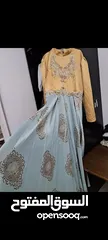  3 فستان ثقيل سهرة بحاله ممتازه
