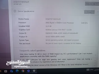  5 للبيع - جهاز PC GAMING AMD Ryzen 5 3500X احترافي بحالة ممتازة!