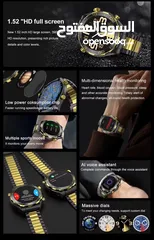  2 BUSINESS SMART WATCH WITH 2STRAPS ساعة ذكية SK4 PRO MAX للرجال بلوتوث بميزات عديده وNFC