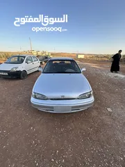  5 هيونداي اكسنت 1995 مرخصة سنة كاملة ماتور و جير وكالة