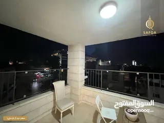  2 شقة مميزة  بإطلالة رائعة وموقع ممتاز مفروشة بالكامل وبتطشيب شخصي جديد وعمارة جديدة