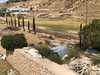  6 مزرعه للبيع في السلط مساحة الأرض 4218م مساحة البناء 450