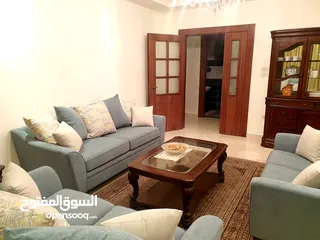  6 عبدون شقة مفروشة بالكامل للإيجار 3 نوم طابق اول