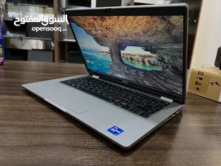  4 لابتوب ديل لاتيتيود جيل 11 معالج core i7 شاشة لمس لون سلفر مميز بصمة للوجه  Ram 16 - SSD 512