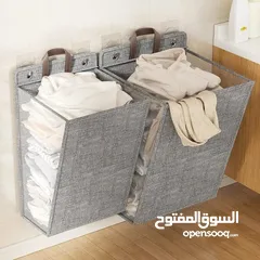  2 Panier à linge mural pliable pour vêtements sales, rangement pour linge, grande capacité