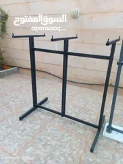  2 ستاندات ملابس حديد تفصيل مقاوم للكسر خاص بمحلات الملابس