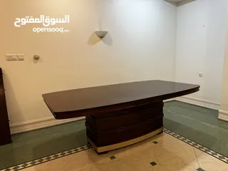  2 Dining table 176x117cm + 8 free chairs + two 46cm extensions  طاولة طعام + كراسي مجاني