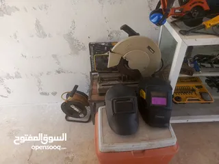  13 عدد يدويه درلات ومناشير وصواريخ وغيرها مستعمله استعمال منزلي مكفوله