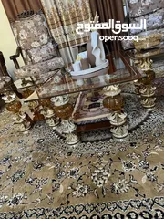  3 طقم طاولات وسط زجاج