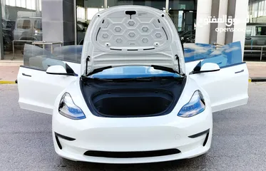  24 تيسلا 2022 model 3 فحص كامل اوتوسكور +B بدون ملاحظات بودي (كرت ابيض) بحالة الوكالة بسعر لقطة ومحرووق