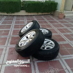  9 جنط بي ام الاصلي اكس 5 قياس 18مع كوشوك بحاله ممتازه للبيع بسعر مغري جداا